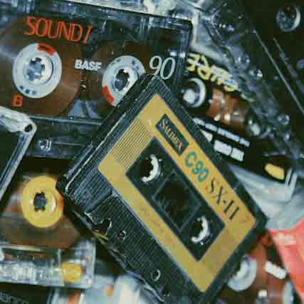 pile of cassette tapes